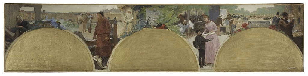 Bozzetto per il Municipio di Parigi, Storia della scrittura - Tempi moderni, Musée des Beaux, Arts de la ville de Paris